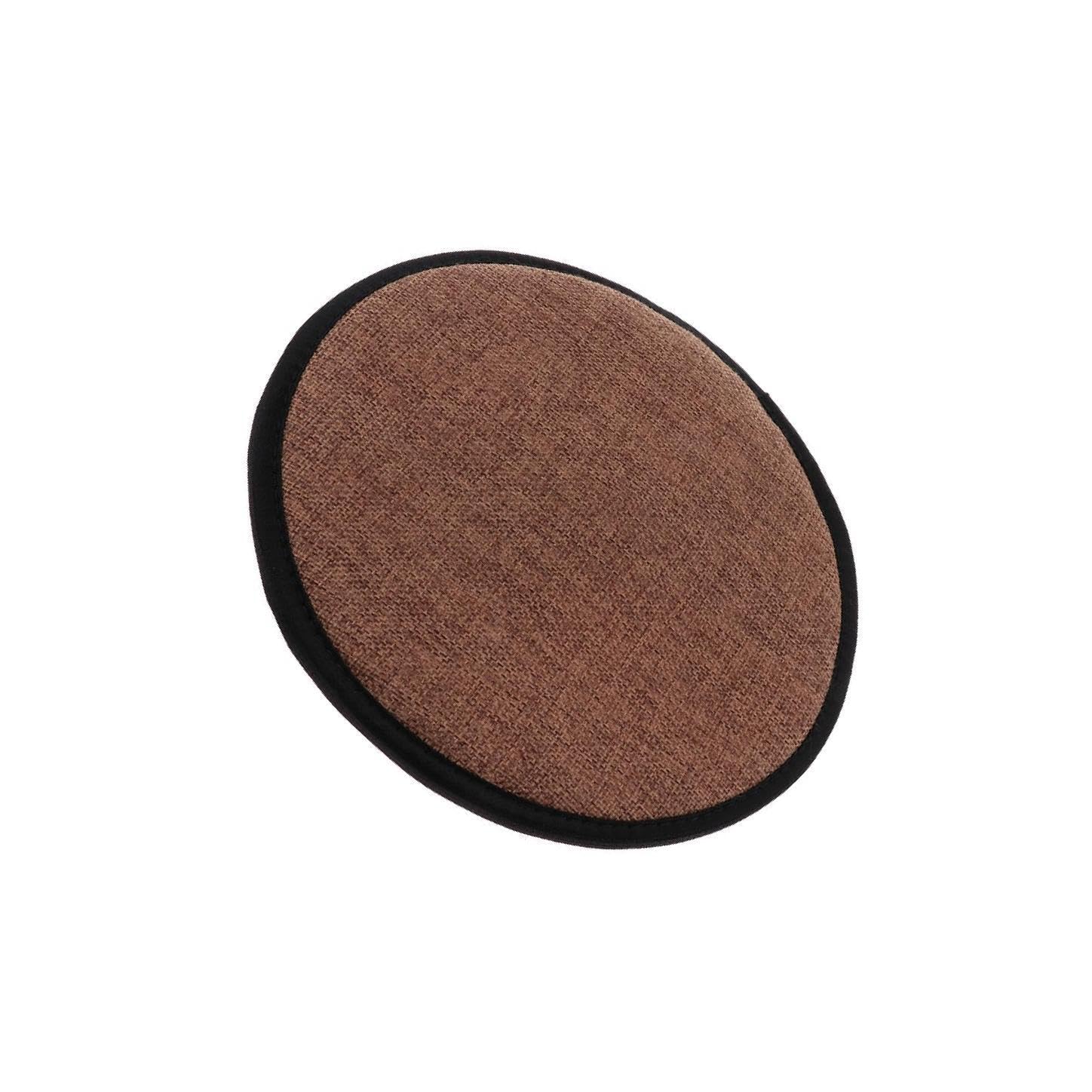 mophrati Office Chair Cushion And Round Chair Cushion Classic Cotton Dining Pads Featuring Non Skid Backing Everyday Square Dining Seat Pad, Round 28cm