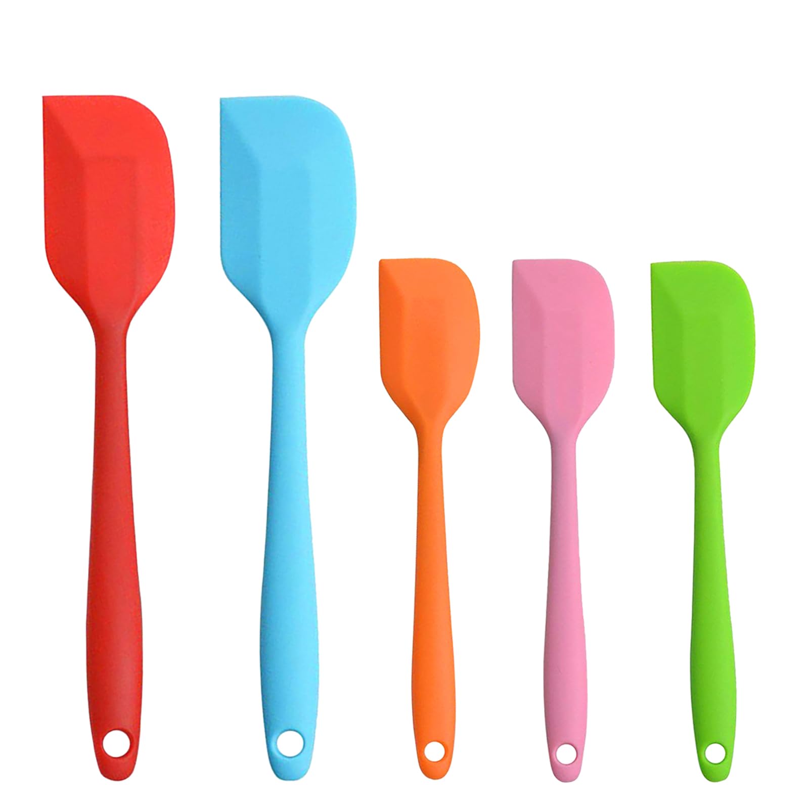 Espátula de silicona de 11 pulgadas y 8.3 pulgadas, resistentes al calor, juego de utensilios de cocina, antiadherentes, de goma flexible, para hornear, para pasteles, cremas, pasteles,