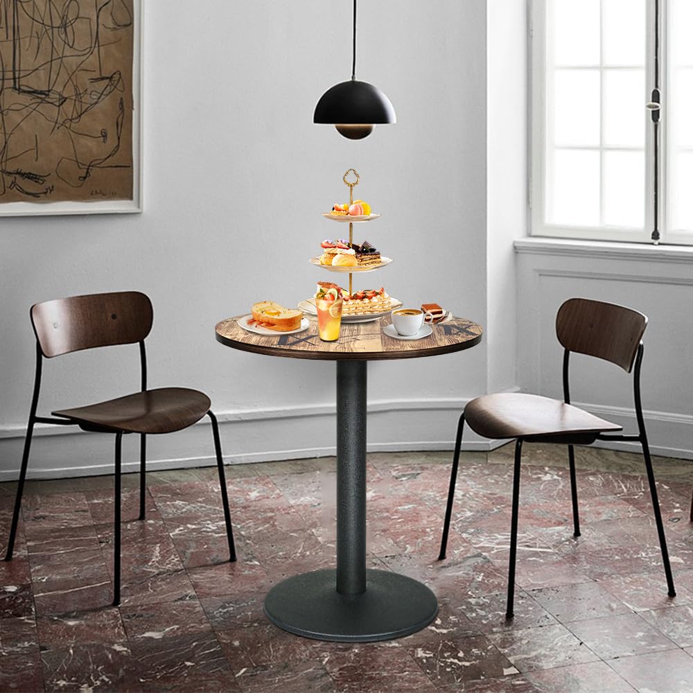 Tavolo da bar rotondo da bistrot da bar, tavolino da bistrot, caffè, bar, sala da pranzo, ristorante, casa, interni, 60 x 60 x 72 cm (A)