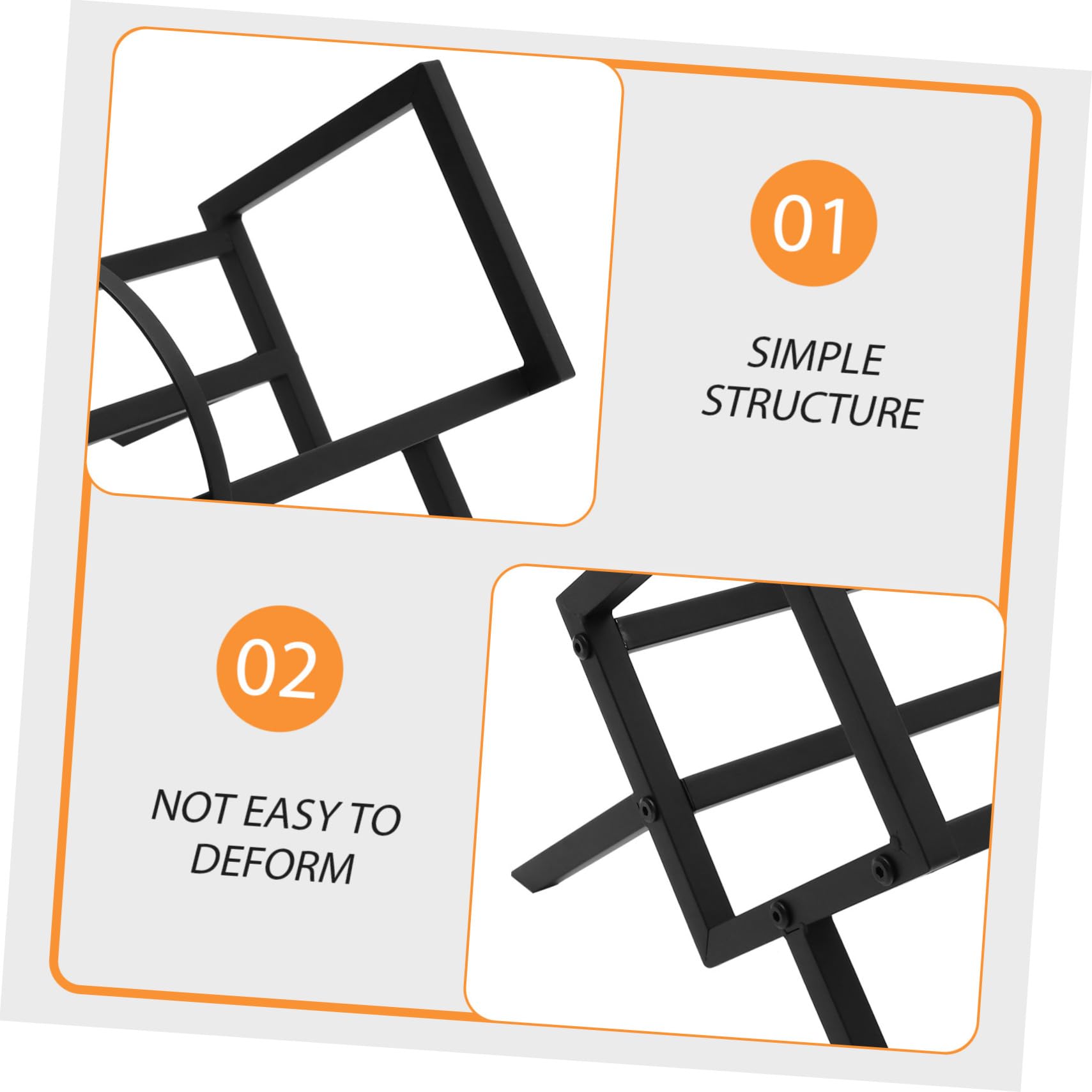 NUOBESTY CD Scaffale Ferro Laterali Nero per Supporto e Vinili Paratie o Organizzazione Moderno Semplice per Esposizione Casa Ufficio