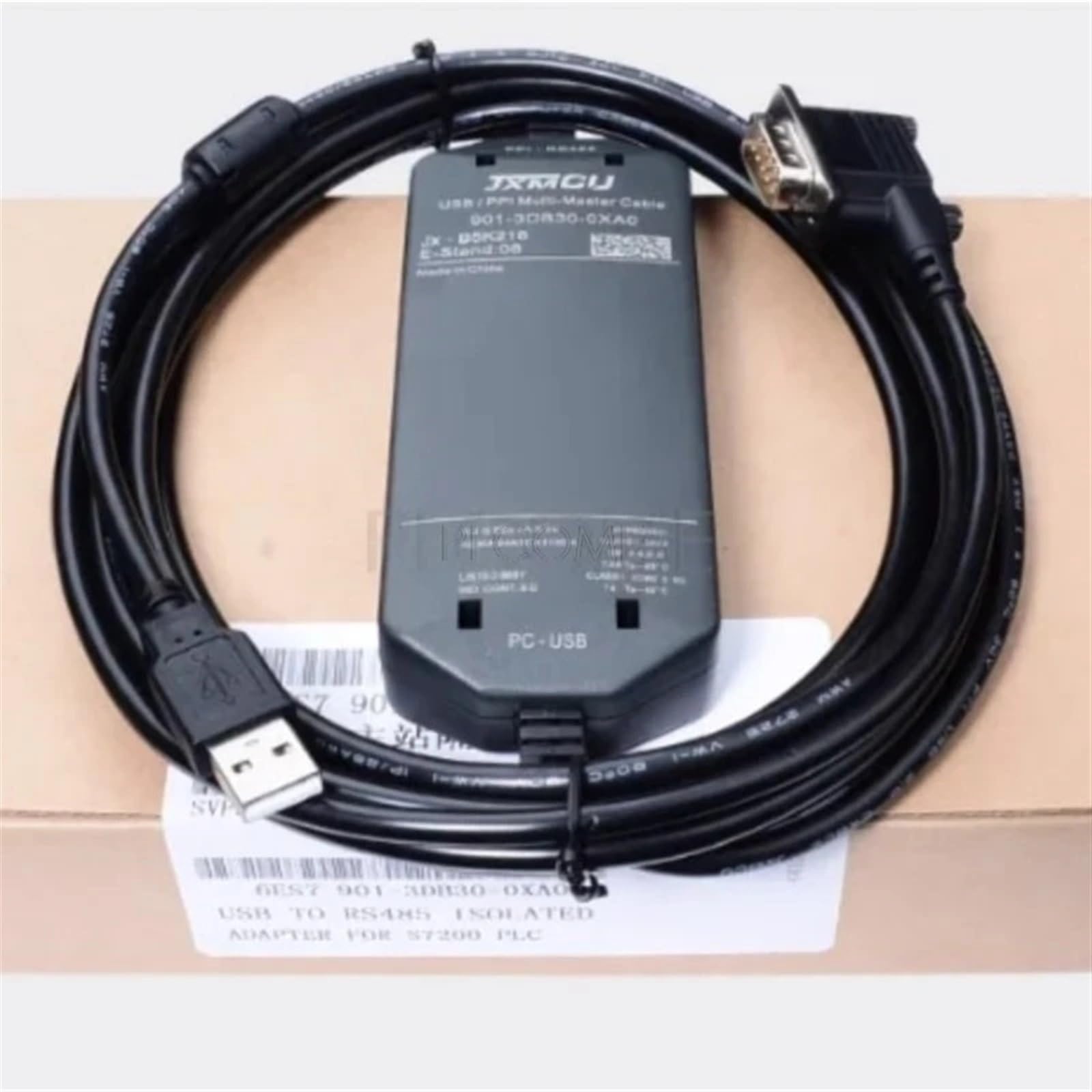 Cable de programación multimaestro USB-PPI de protección completa para S7-200 Smart700/1000, 6ES7 901-3DB30-0XA0 (versión mejorada)
