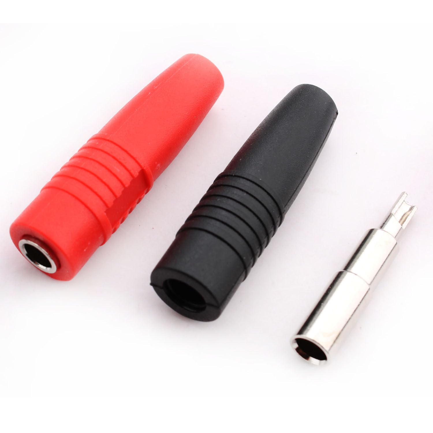 RUNCCI-YUN Lot de 10 fiches banane femelles isolées souder fiche banane 4mm femelles pour connecteur banane mâle non isolé