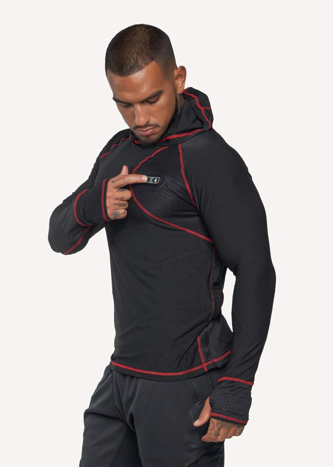 FNDN Heated Skin-Fit Base Layer - Breathable Thermal Long Sleeve for Winter Fishing, Hunting, Skiing, Snowboarding