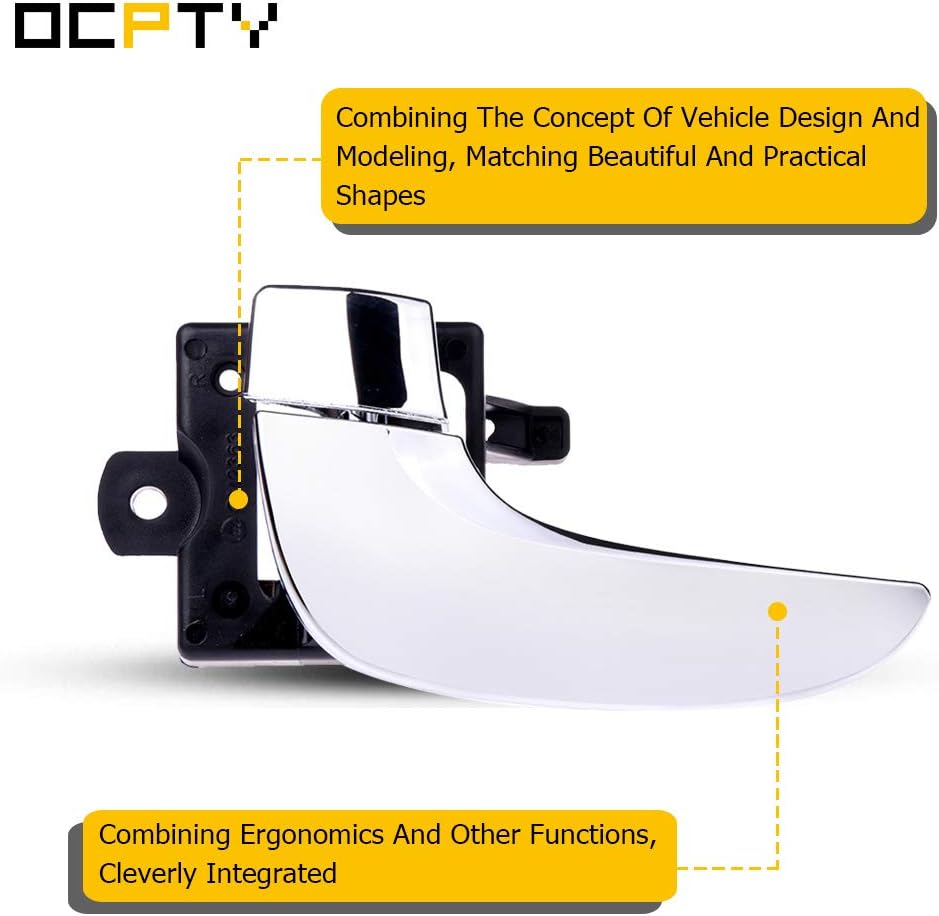 OCPTY Chrome Door Handle Interior Driver Left Side Replacement fit 2002-2007 for Buick Rendezvous Inside Door Handle
