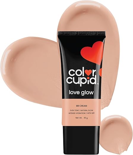 Color Cupid Hydrating Everyday Glow BB Cream with SPF | Lightweight, Easy to Blend | For Indian Skin tones | Infused with Hyaluronic Acid & Ceramide | Love Glow | Honey | 30 g