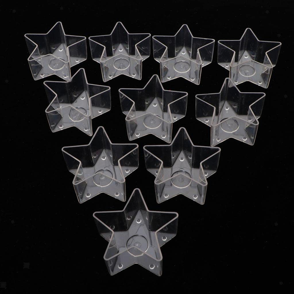 Jhintemetic® - Pack of 100 Plastic Acrylic Star Shape Tealight Cups Holders with 100 Candle Wicks (1-Inch) for DIY Candle Making (Pack of 100, Star Shape) (B0BYWC4XYB) Amazon Price History, Amazon Price Tracker