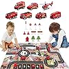 61rkzqdbbdl - Dwi Dowellin Airplane Toy with Fire Truck Cars and Play Mat,Plane with Lights and Sounds for 3 + Years Old Boys and Girls