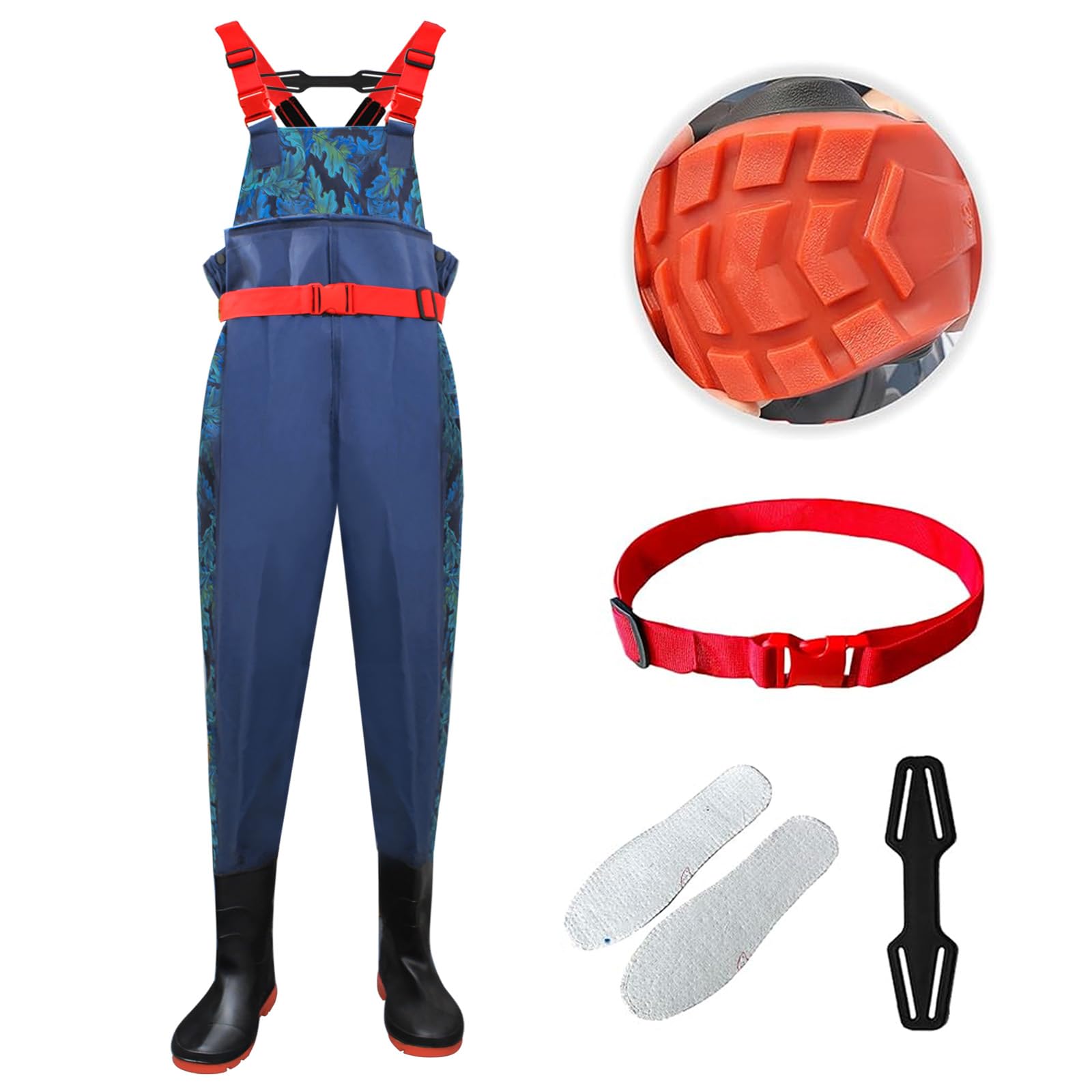 Vadeadores de pecho con botas, botas de pesca, caza, botas de vadeo de nailon y PVC, impermeables, para pesca con mosca, hombres y mujeres