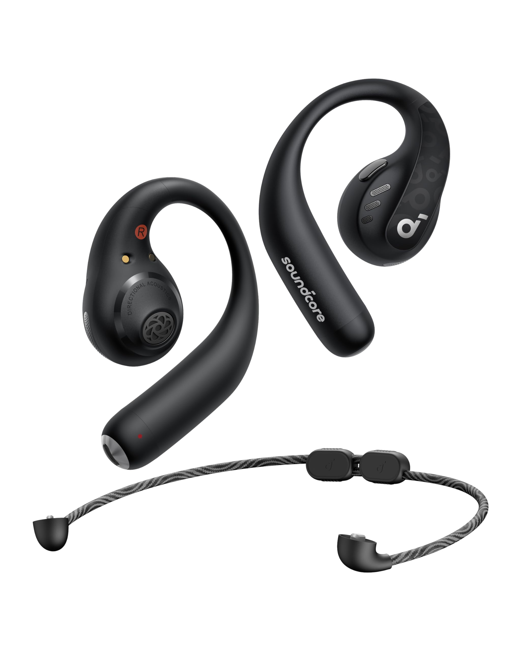 soundcore by Anker AeroFit Pro Open-Ear Kopfhörer, Ultra leicht, Bequem, Ergonomisches Design, Intensiver Sound LDAC, Bluetooth 5.3, IPX5 Wasserschutz, 46h Akku, App, Kabellos