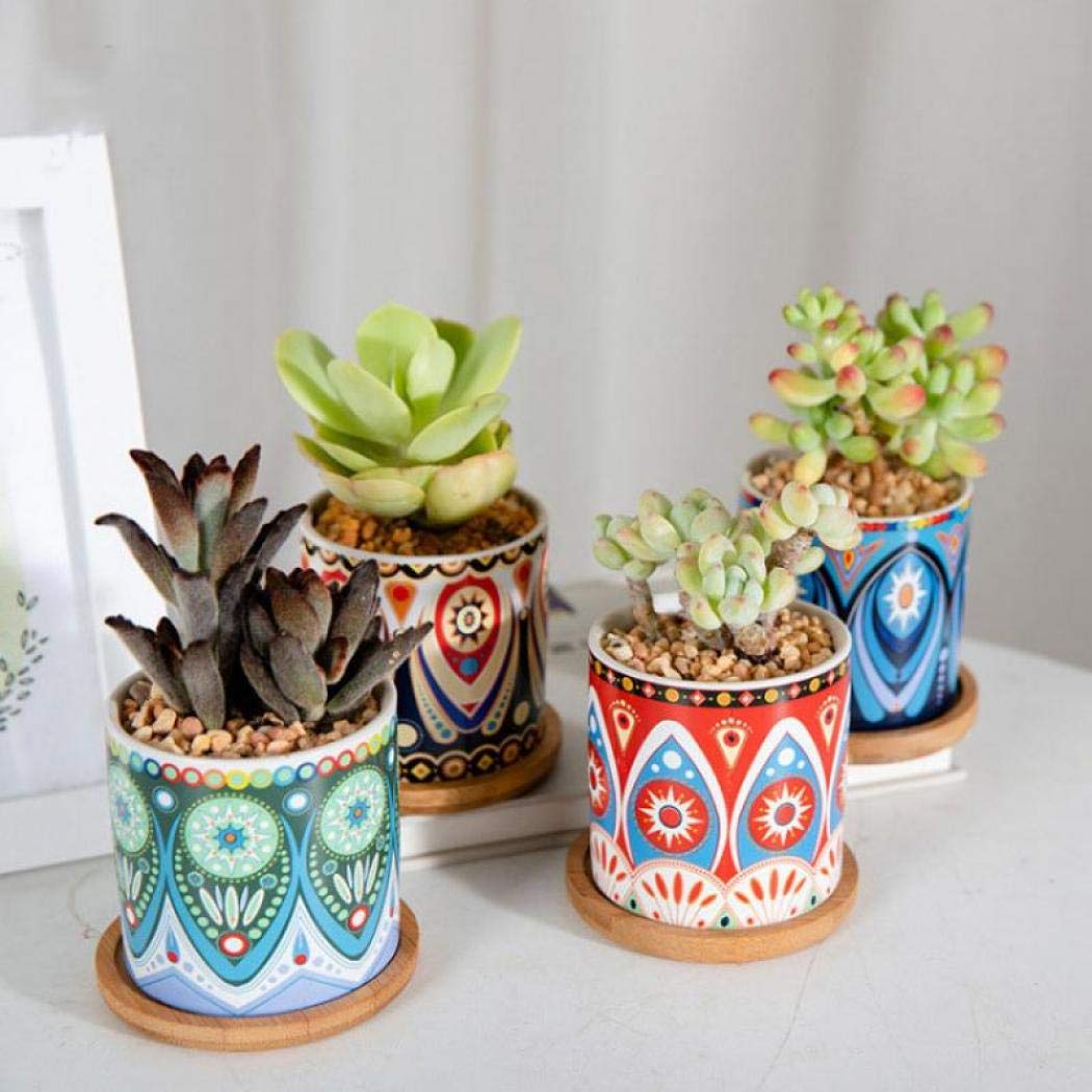 CONTENITORI IN CERAMICA Mini Vasi Da Fiori Per Piante Interno EUR 19,29