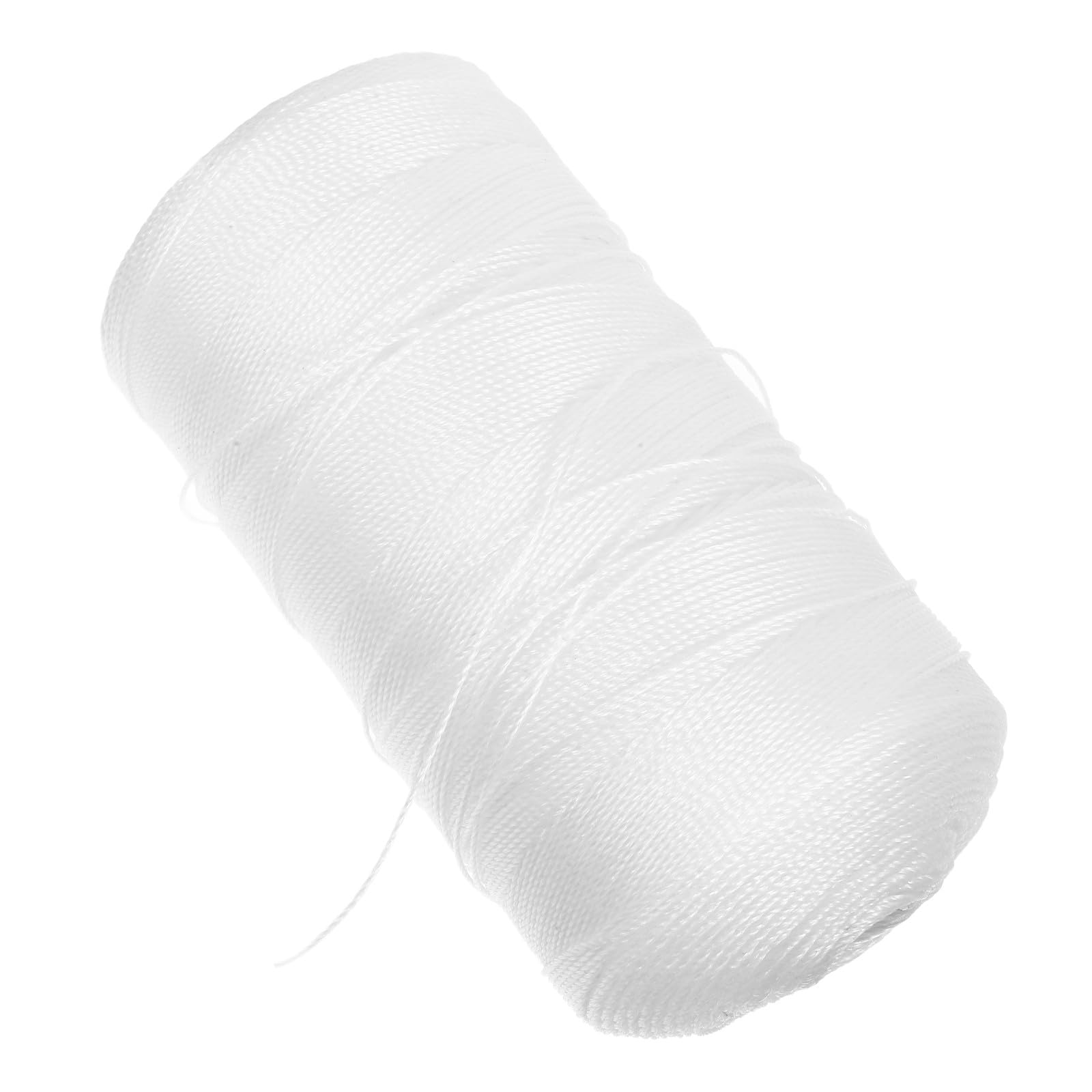 HOMSFOU Ficelle de Jardin pour Plantes Grimpantes en PE Blanc, Corde Multifilaments Résistante la Corrosion, Rouleau Unique Polyvalent pour Jardinage et Navigation