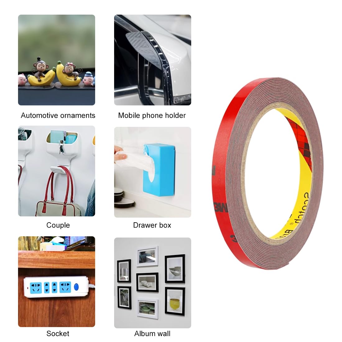 LUXIANZI 10M 0.3/0.5mm Nastro Biadesivo In Schiuma - Foto 9