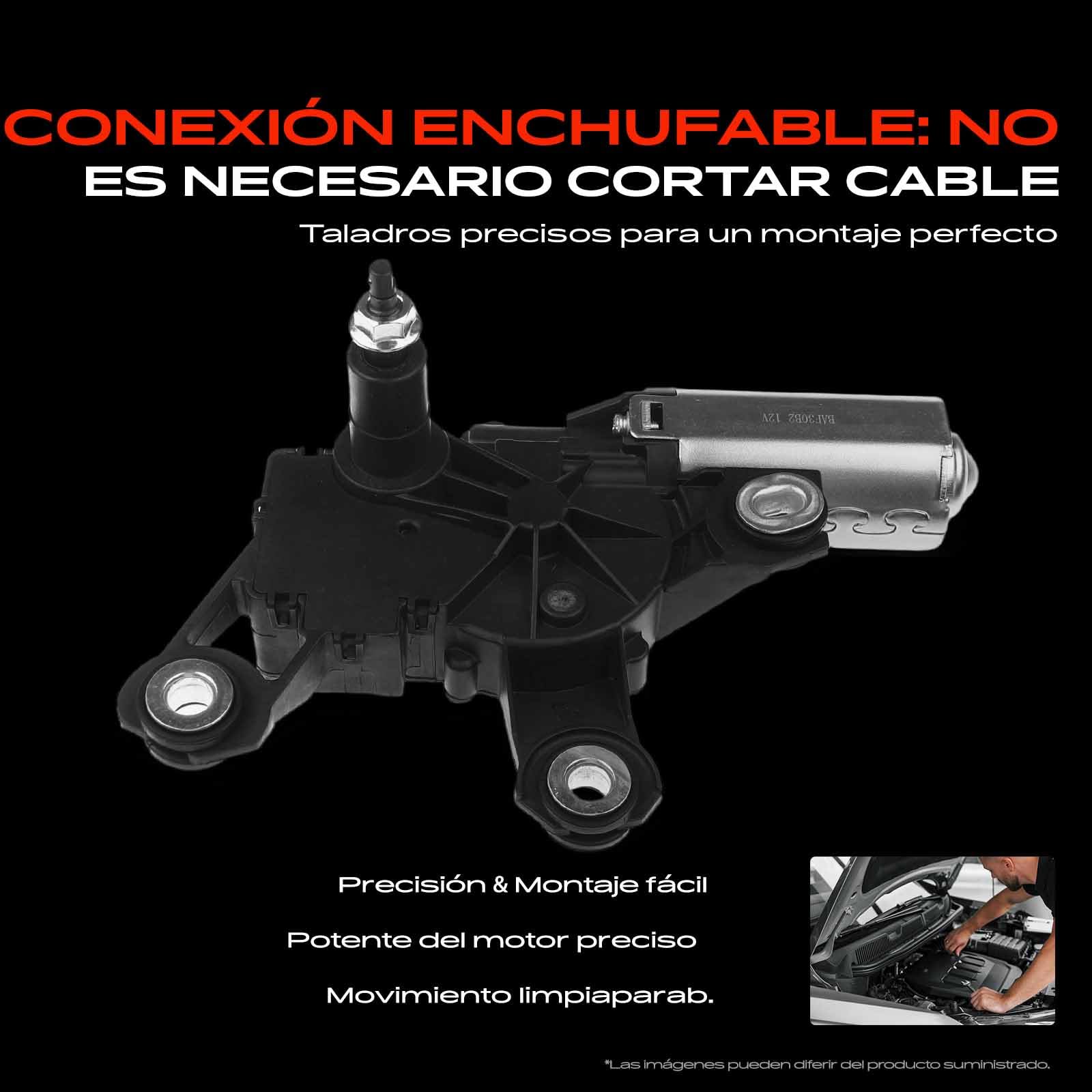 Frankberg Motor del limpiaparabrisas Compatible con Golf IV 1J1 Golf IV Variante 1J5 Fabia I Combi 6Y5 Fabia I 6Y2 O.c.t.a.v.i.a I Combi 1U5 Replace# 1J9955711