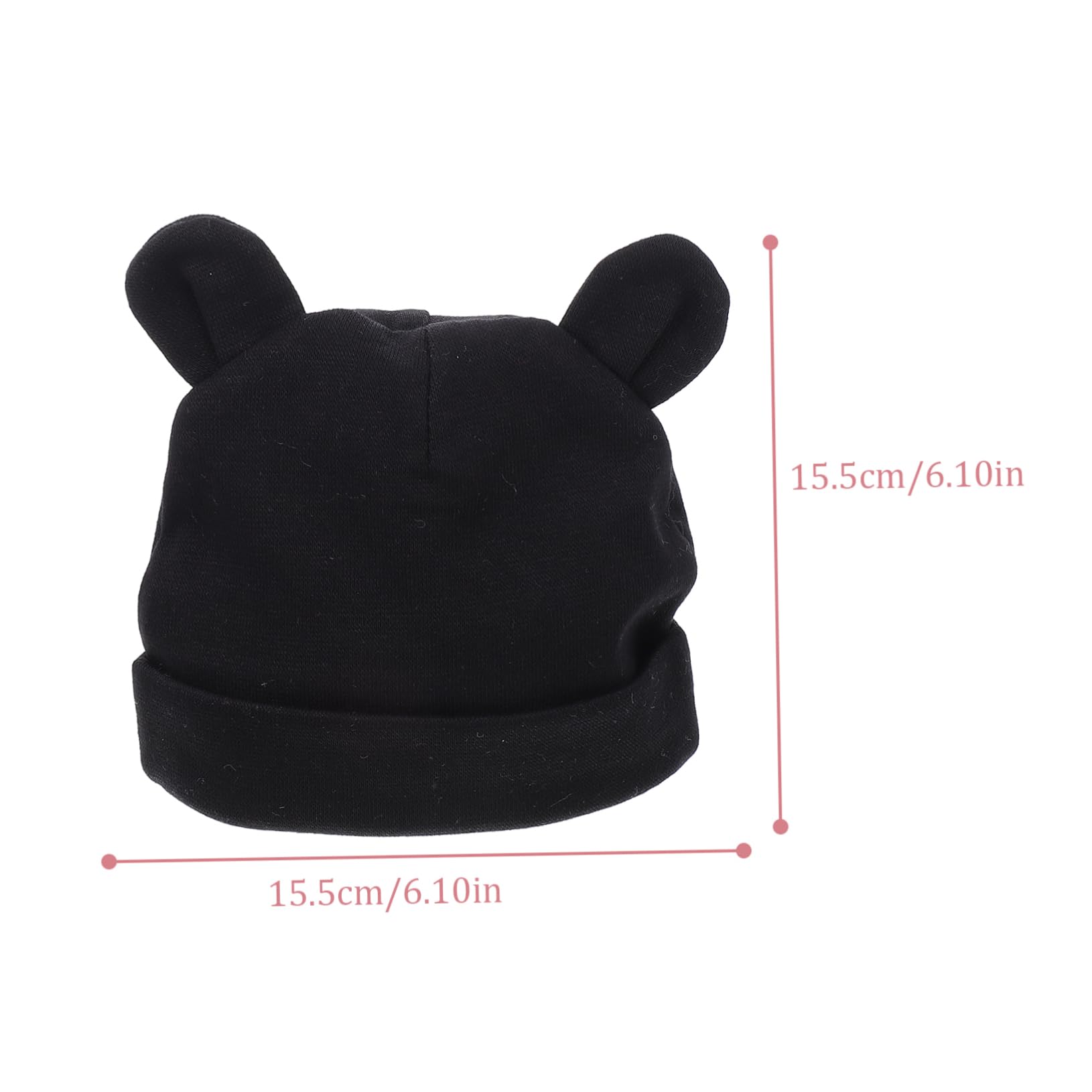FOMIYES 1Set Protection Newborn Supplies with Beanie Hat and Scratch Hand Covers Winter Accessories for Boys Black
