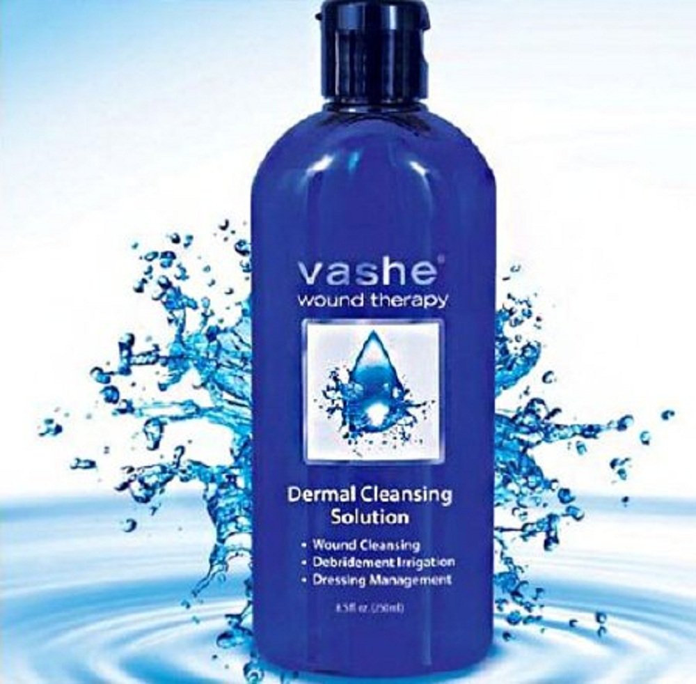 VasheWound Cleanser, Wound Solution, 4 oz Bottle