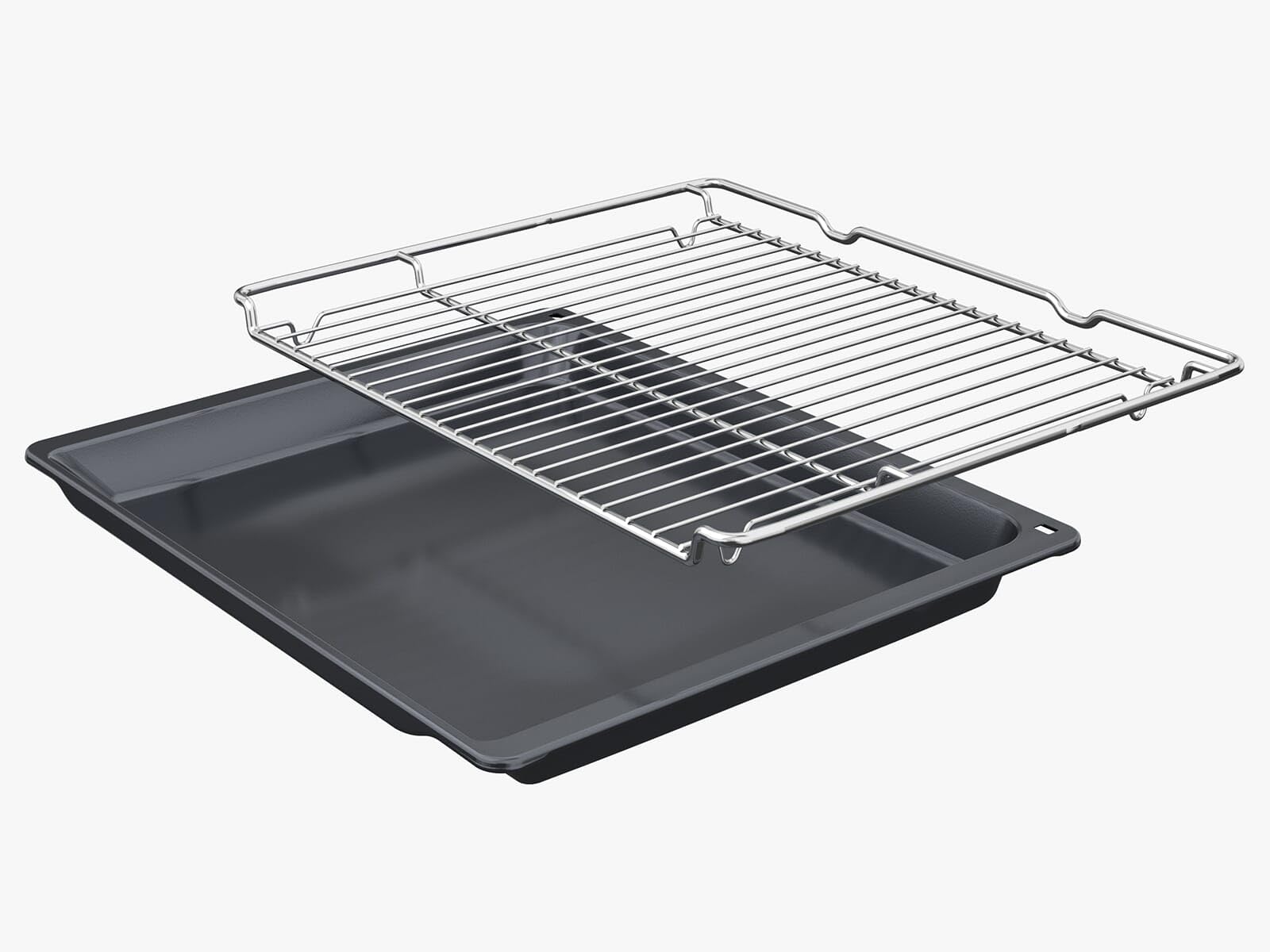 Bosch HBA510BA3, seria 2, piekarnik do zabudowy, 60 x 60 cm, gorące powietrze 3D zapewnia równomierne pieczenie na 3 poziomach, szybkie nagrzewanie, halogenowe oświetlenie wewnętrzne, kolor czarny