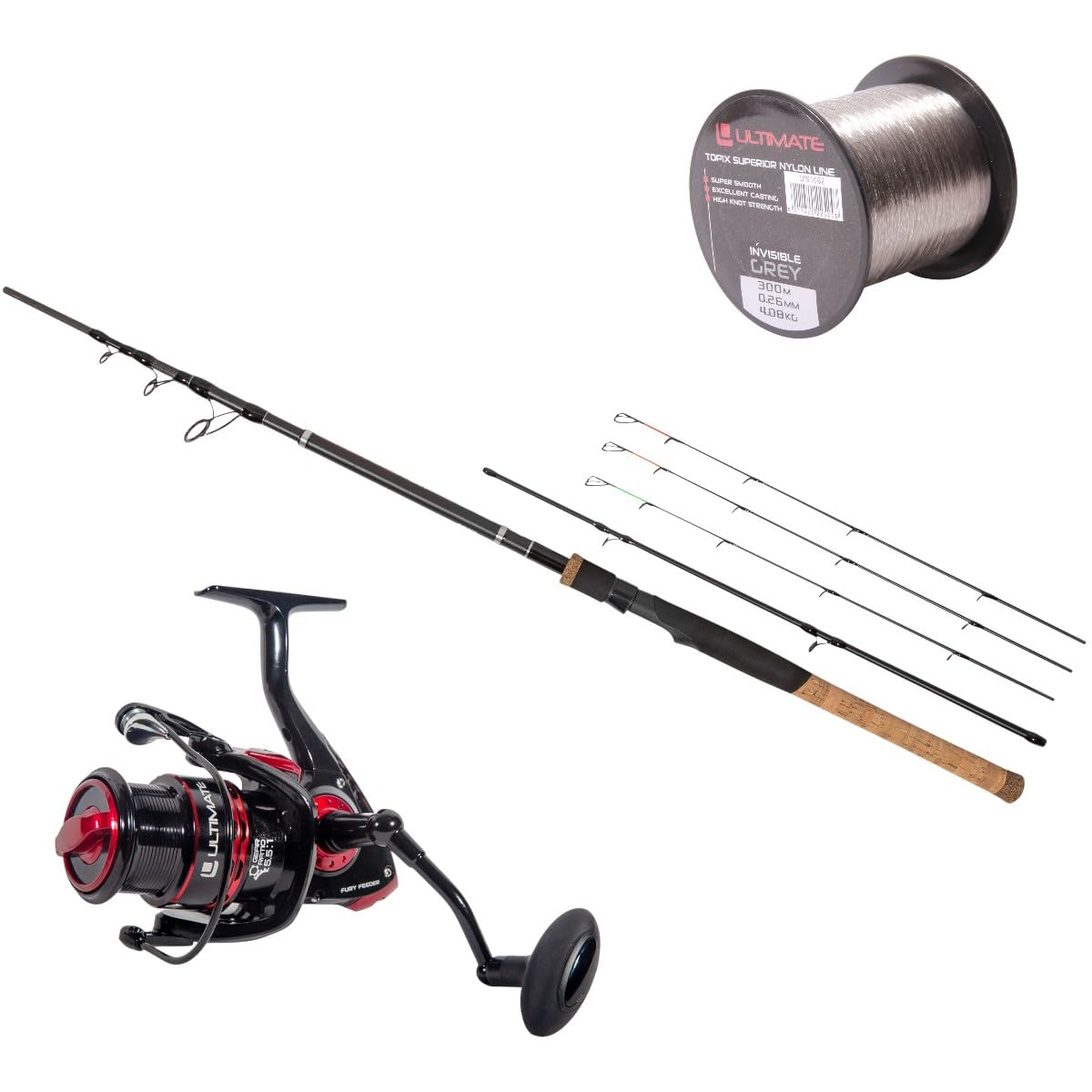 Ensemble Canne Ultimate Fury Feeder EXT 3.00m (20-60g) - Ensemble Coup
