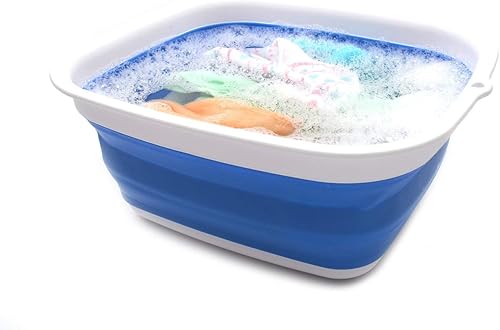 Miniatura 7 de SAMMART Jarra plegable para lavabo, lavabo portátil, ahorro de espacio, S