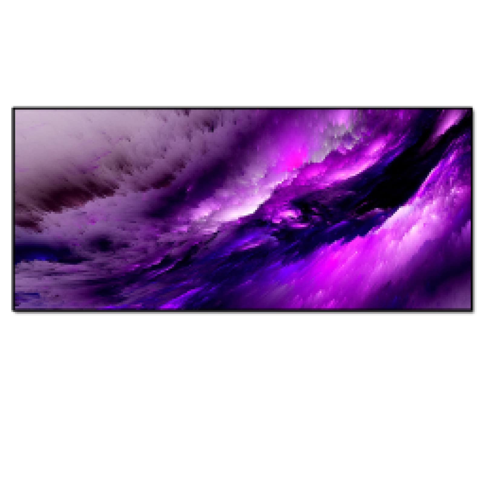 Nuage violet paysage abstrait pour créer une ambiance zen de chevet en toile 70x175 - 6