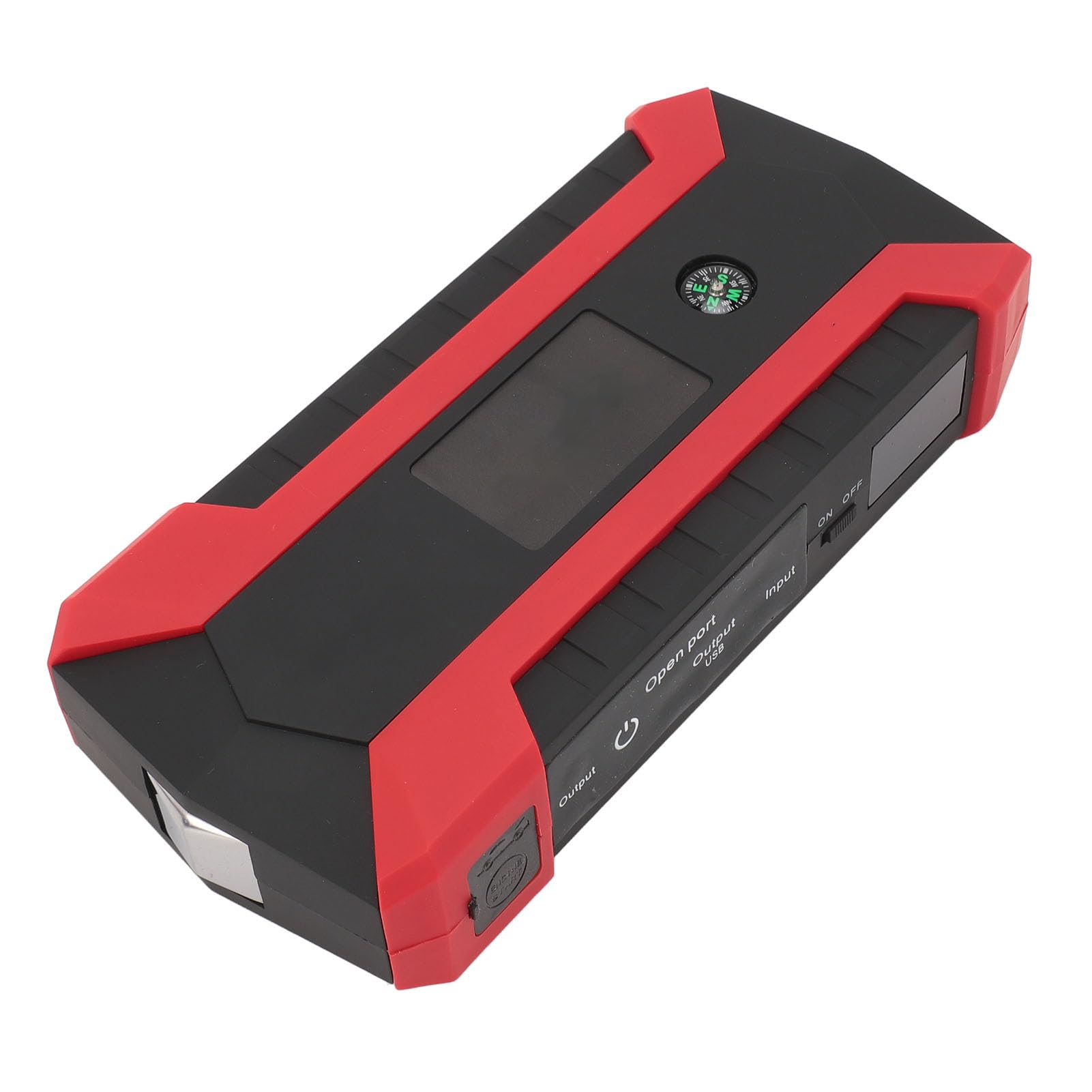 Urządzenie do Uruchamiania Awaryjnego Samochodu, Urządzenie do Uruchamiania Awaryjnego na Baterie Litowe 3 Tryby Latarka 12 V Szybkie ładowanie Port USB3.0 na Zewnątrz (Wtyczka