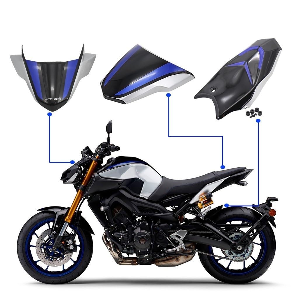 Parafango moto Per YAMAHA MT09 MT-09 MT 09 SP 2018-2020 Parafango posteriore per moto/Deflettore parabrezza/Parafango per coprisella Carenatura