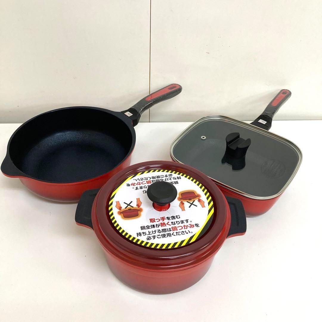 土日特売】ティファール ガーネット ウォックパン フライパン セット2