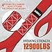 Haccoplanet 8PK Soft Loop Motorcycle Tie-Down Straps, 1.6 x 17inch 12000LB Break Strength, Heavy Duty Tie Down Loops for Securing ATV, UTV, Dirt Bike, Lawn & Garden Equipment (Red)
