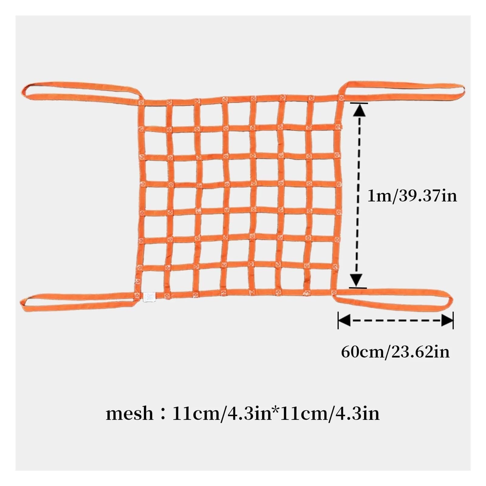 Red De Elevación De Carga - Red Elástica para Carga, Red De Protección De Seguridad, Red De Elevación De Carga De Poliéster, Carga De 0,3 A 3,5 Toneladas.(3 X 3/Mesh 15cm/Load 2t)