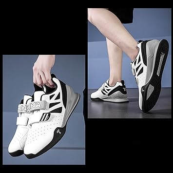 Viaoragiosa Zapatos De Peso Muerto,Zapatos De Levantamiento De Pesas,Zapatillas Halterofilia Hombre,Zapatos Squat Fitness,Zapatos De Peso Muerto De Fitness,Zapatos De Sentadillas para Gimnasio5