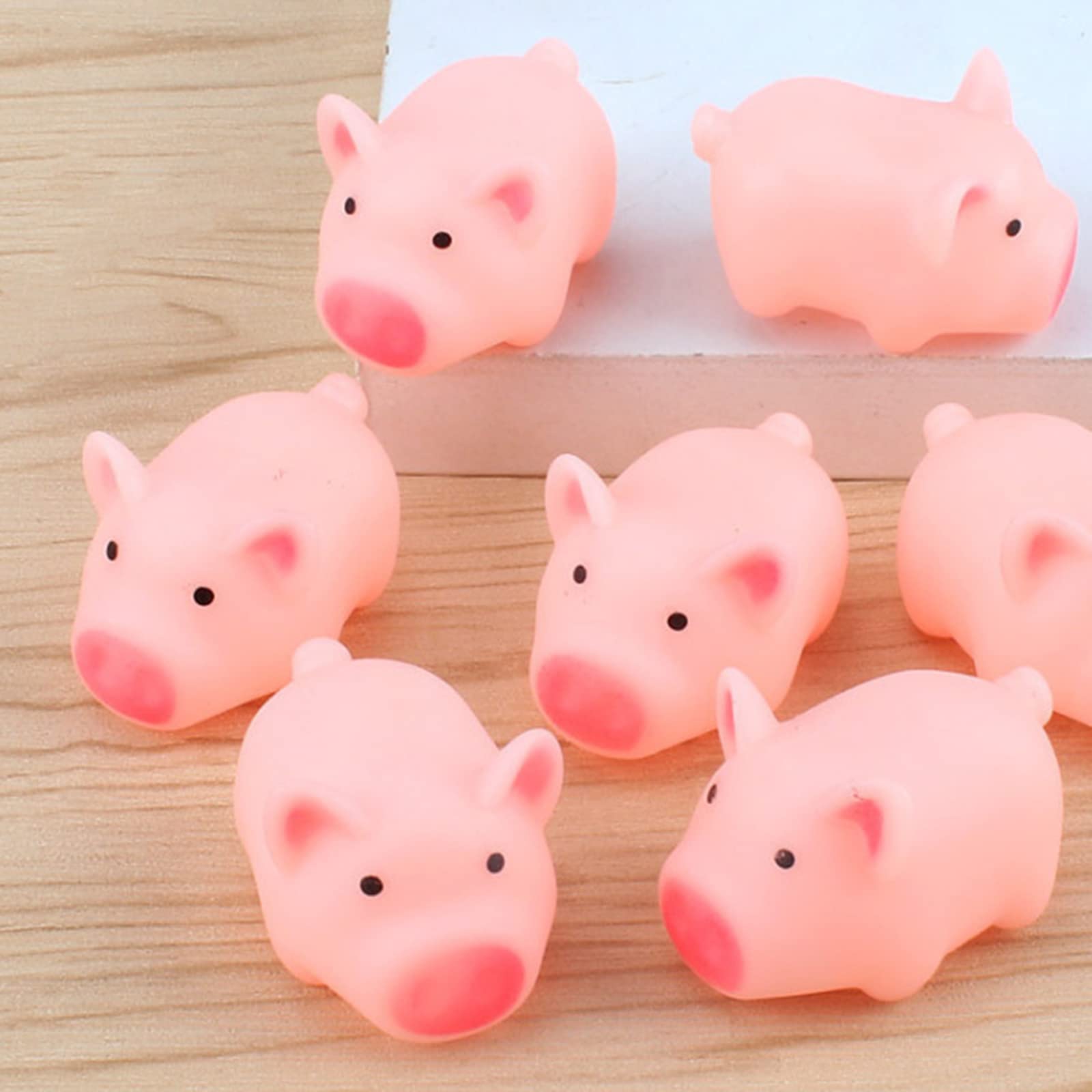Amazon | 10 ピース/セットスクイーズミニピンク豚のおもちゃ