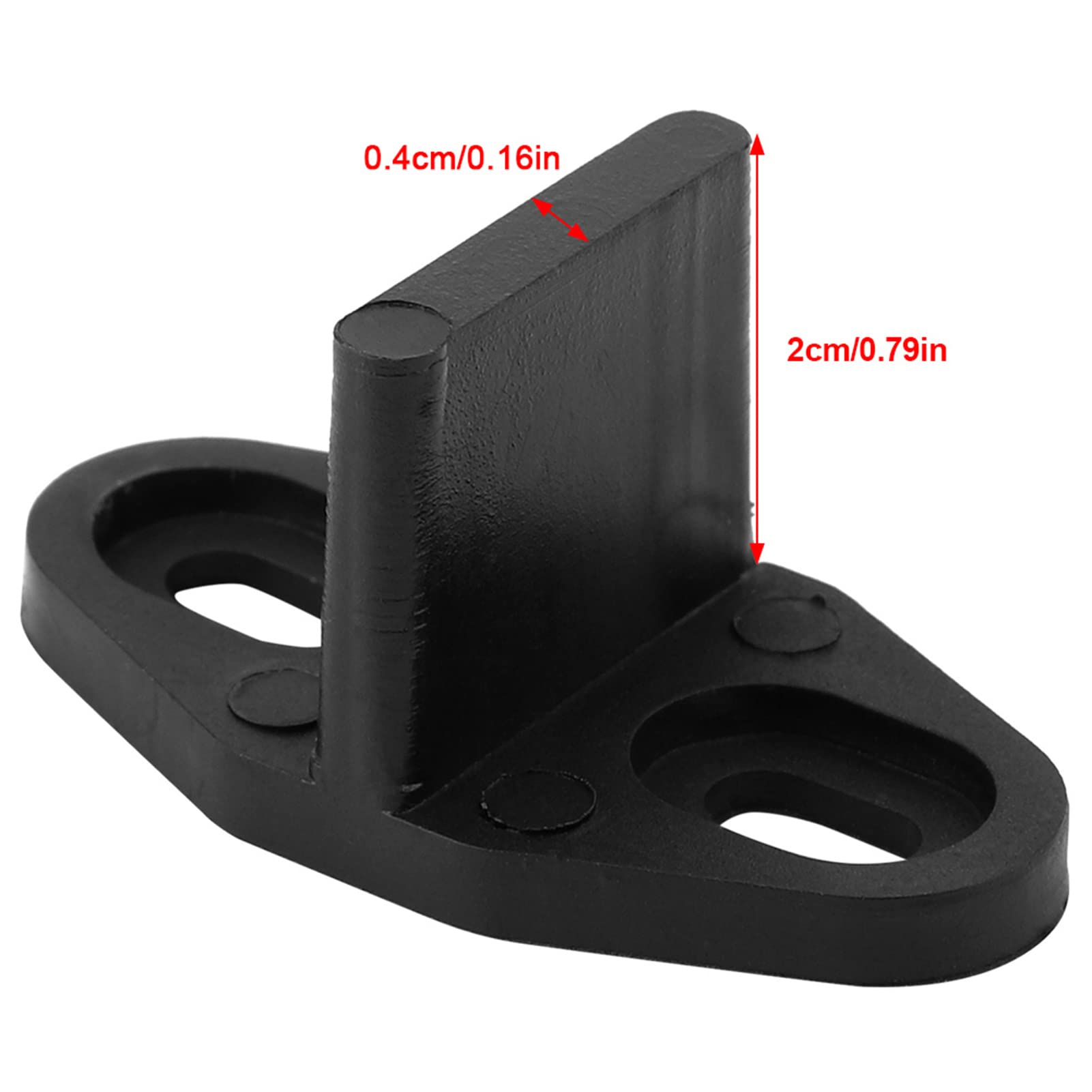 Guida al pavimento in plastica rivestita nera Guida al pavimento della porta del fienile Ferramenta per porta del fienile per accessori per l'hardware del cancello inferiore della porta del
