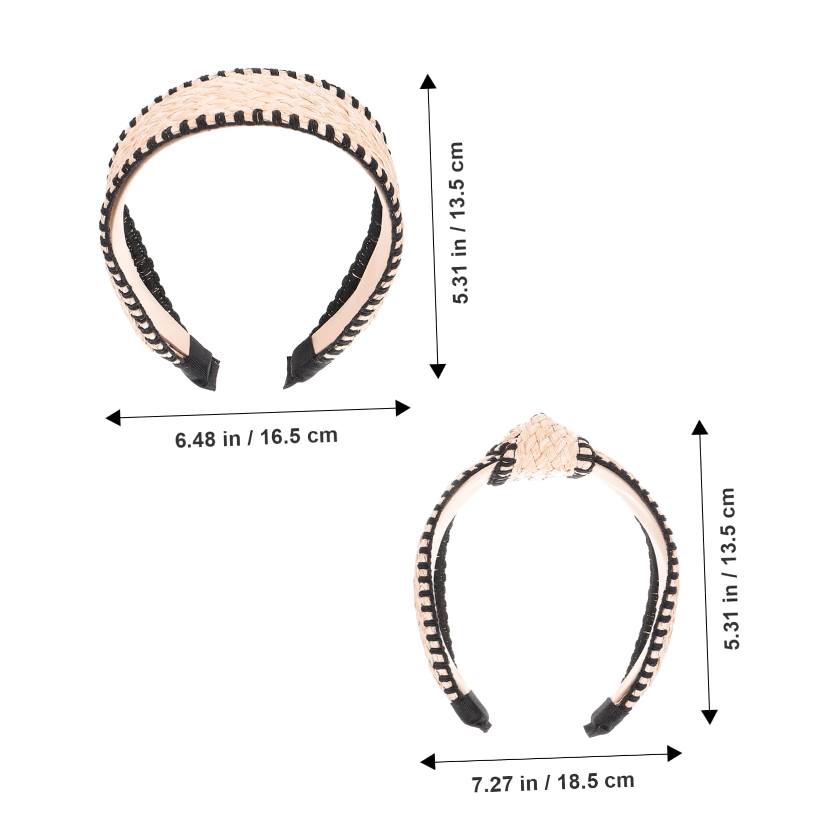 6 Pz Fasce Intrecciate Per Ragazze Estiva Fasce Per Ragazze Cerchietti Bambina Intrecciata Per Adulti a Nodo Poliestere Fiancata Accessori Da Donna