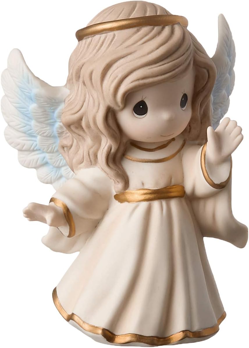 Precious Moments 191031 Good Tidings of Great Joy Nativity Angel Bisque Porcelain Figurine
