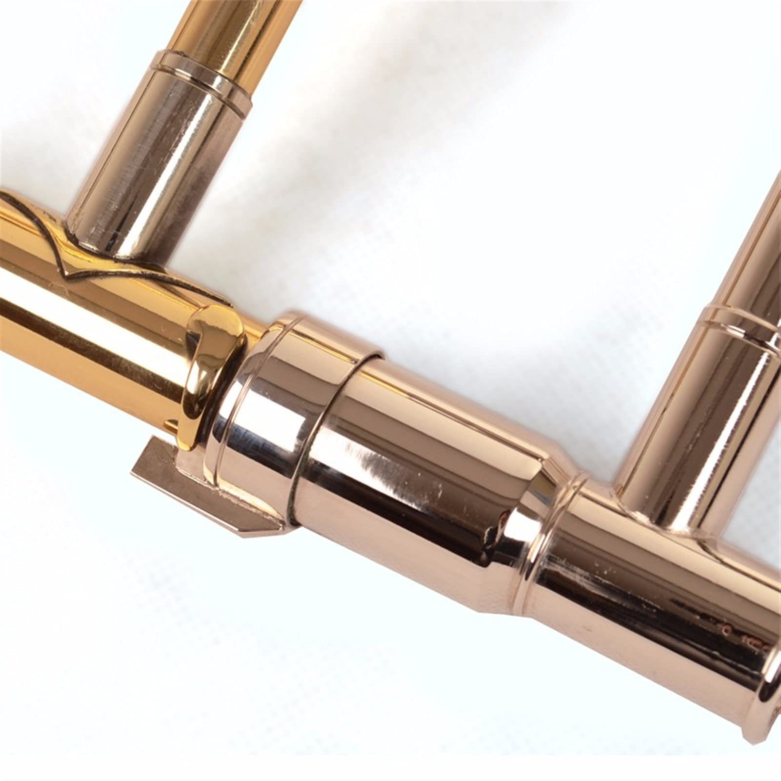 Trombón estándar Tenor Profesional Trombone B Cuerno De Tenor Plano con Boquilla De Trombón Y Guantes Instrumentos De Viento De Latón De Oro Trombón de válvula