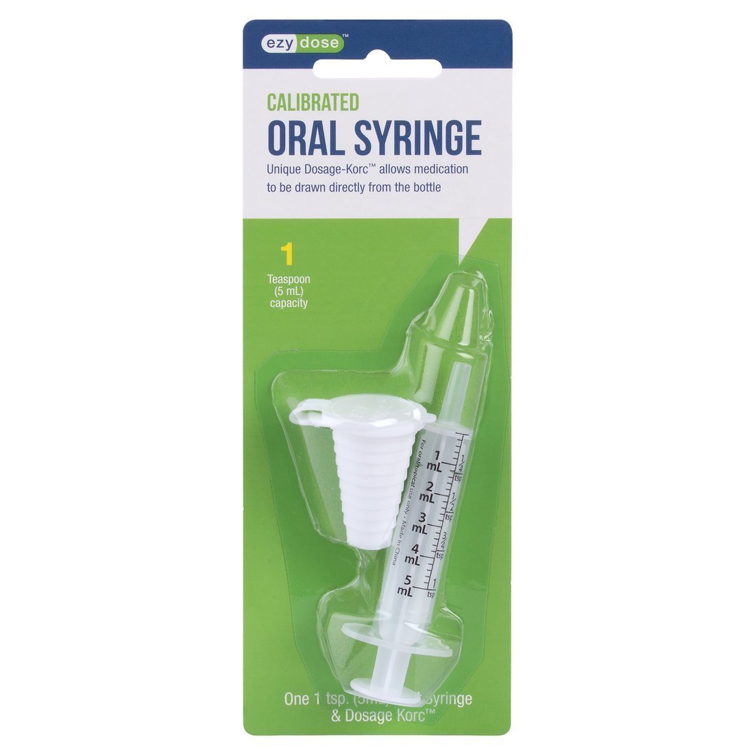 Ezy Dose Calibrated Oral Medicine Syringe 1 TSP (5 mL) with Bottle Adapter-image-8