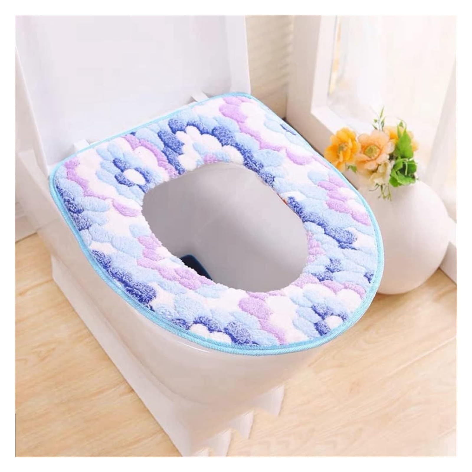 GDHKDDFL Domestic toilet seat covers, Cushion，Warm Winter Cover Toilet mat Bathroom Accessories Soft Universal