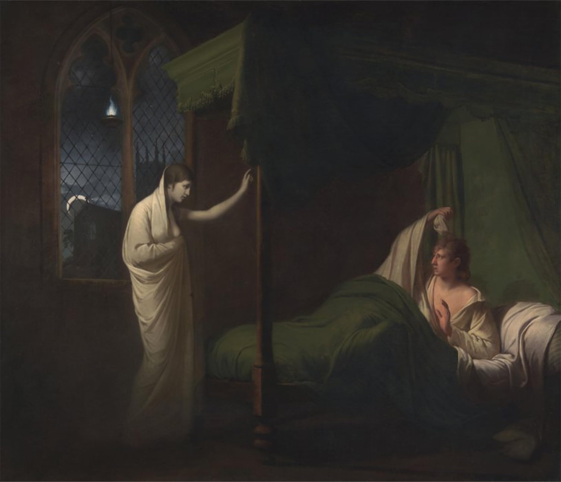 SERENDIPITP Vintage Wall Art Canvas Nordic Poster Canvas Print Picture William and Margaret From Percy reliques of Ancient by Wright of Derby Wall Art Poster for Home Decor 60x90cm