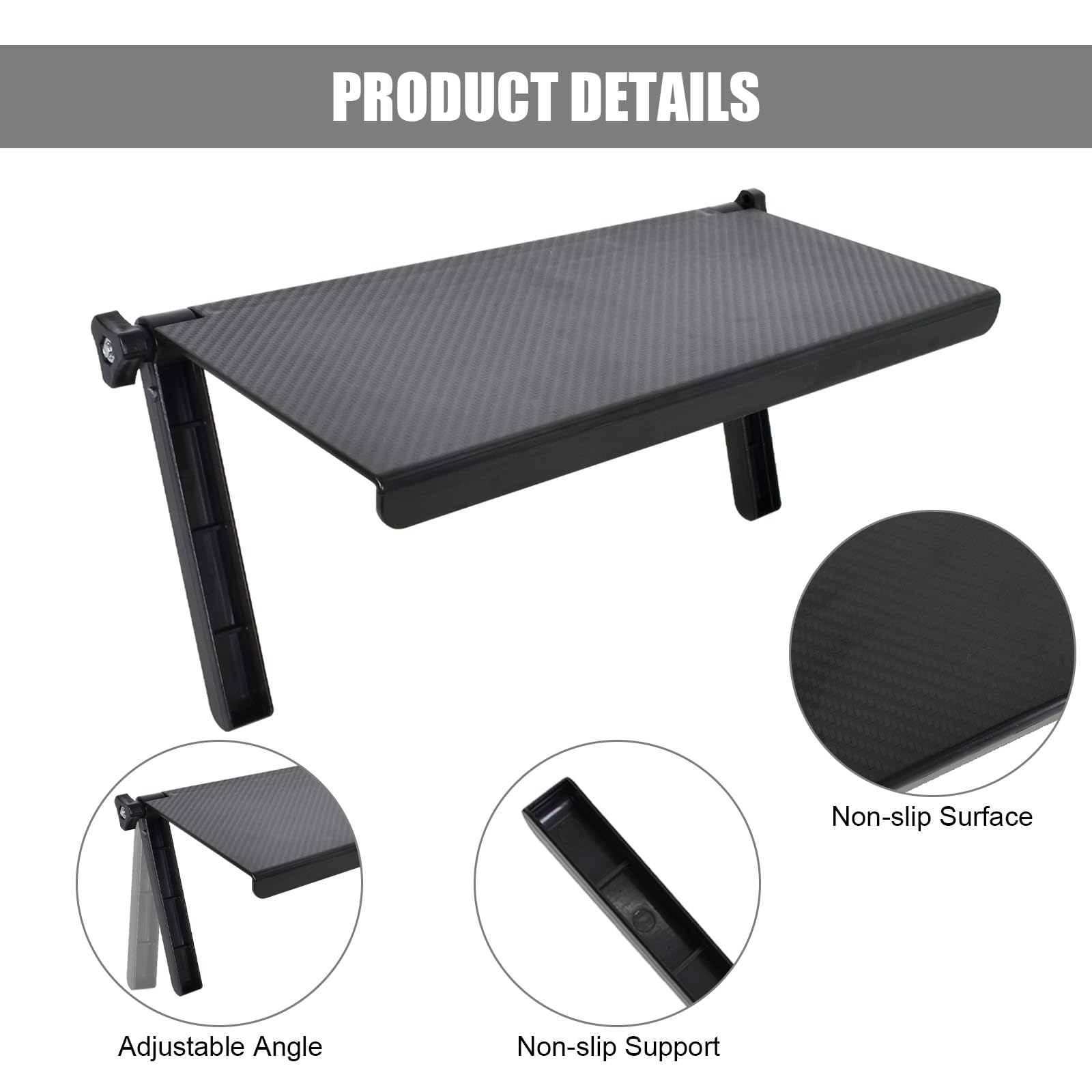 Telewizor Top Shelf Ekran Top Storage Stand, Składany Uchwyt Routera, 33 x 16 cm Górna taca TV, regulowany czarny monitor Stojak na głośniki, routery, Sound Bar