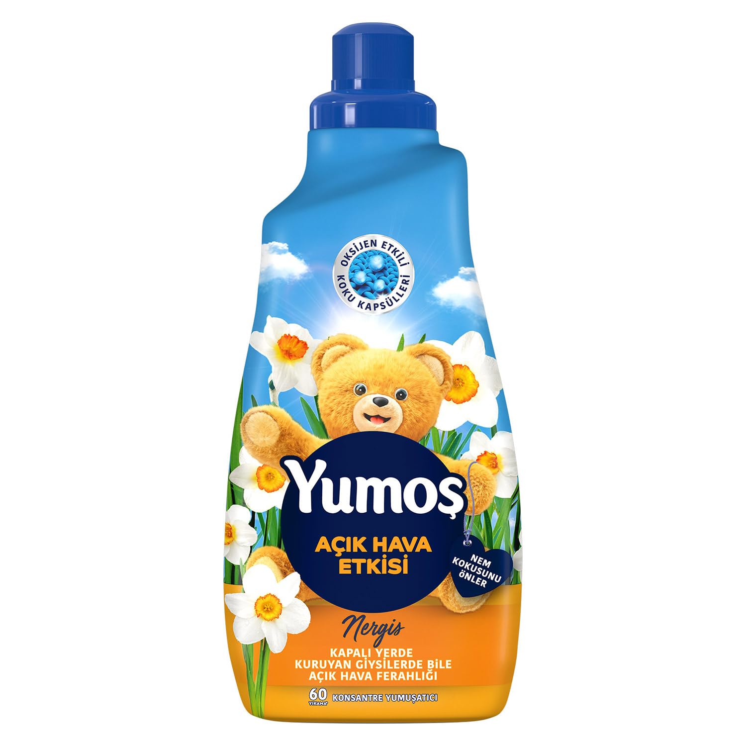 Yumoş Açık Hava Etkisi Konsantre Çamaşır Yumuşatıcısı Nergis 1440 Ml 60 Yıkama