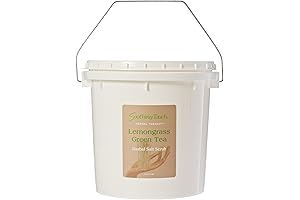 Soothing Touch Exfoliating Salt Scrub with Refreshing Lemongrass and Green Tea - 10 Pounds