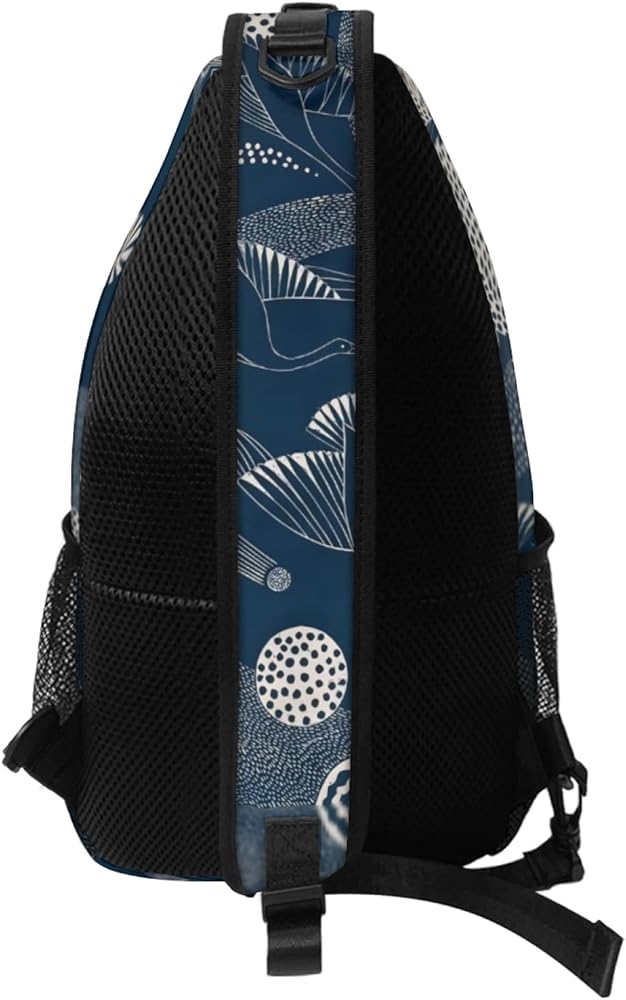 Amazon | ボディバッグ 和柄 和風 鶴 伝統柄 ワンショルダー 多機能