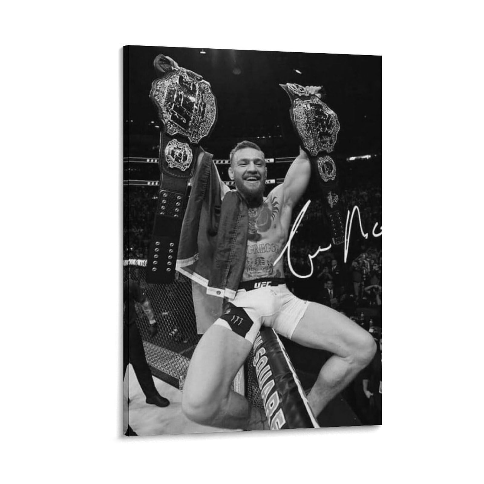 ASUIU Conor McGregor Canvas Poster Canvas Art Poster And Wall Art Picture Print Modern Family Decor Posters 24x36inch(60x90cm)