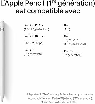 Apple Pencil (1st Generation) - Includes USB-C to Apple Pencil