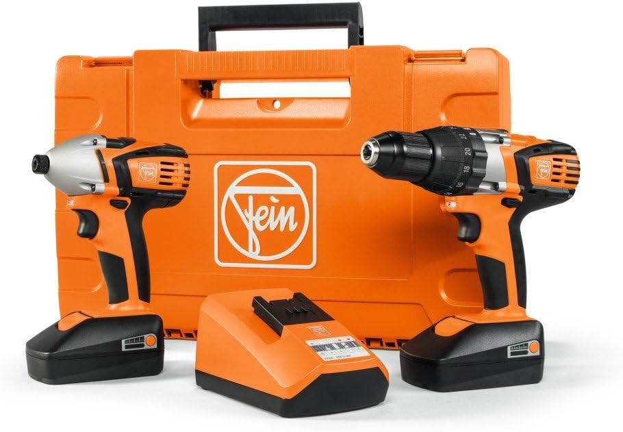 FEIN 71900762240 Combo ASB18CASCD18W4C Cordless Combi Drill with Impact Driver, Orange Amazon