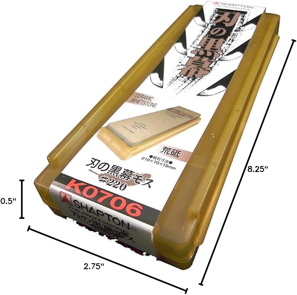 Shapton Pro Sharpening Stones #220, #1000, Kitchen Cloth