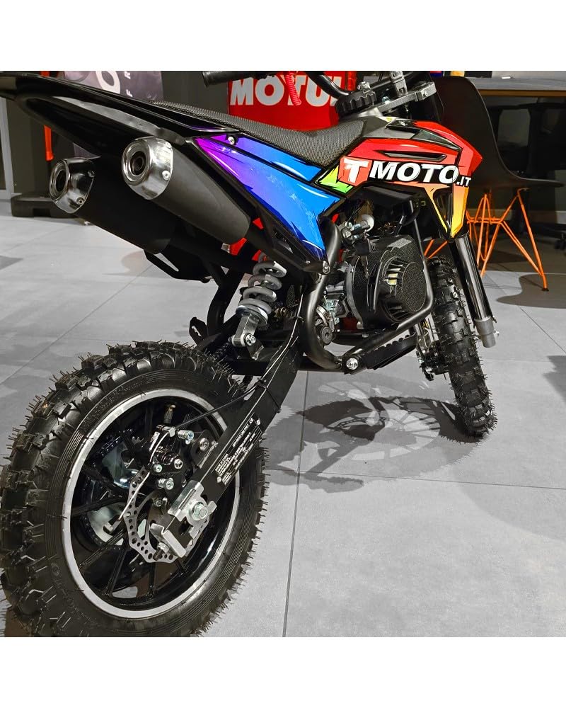 Dreambike Cross T-Moto 50cc – Mini Moto Cross Benzina per Bambini, Minimoto a Benzina con Motore Potenziato e Doppio Scarico