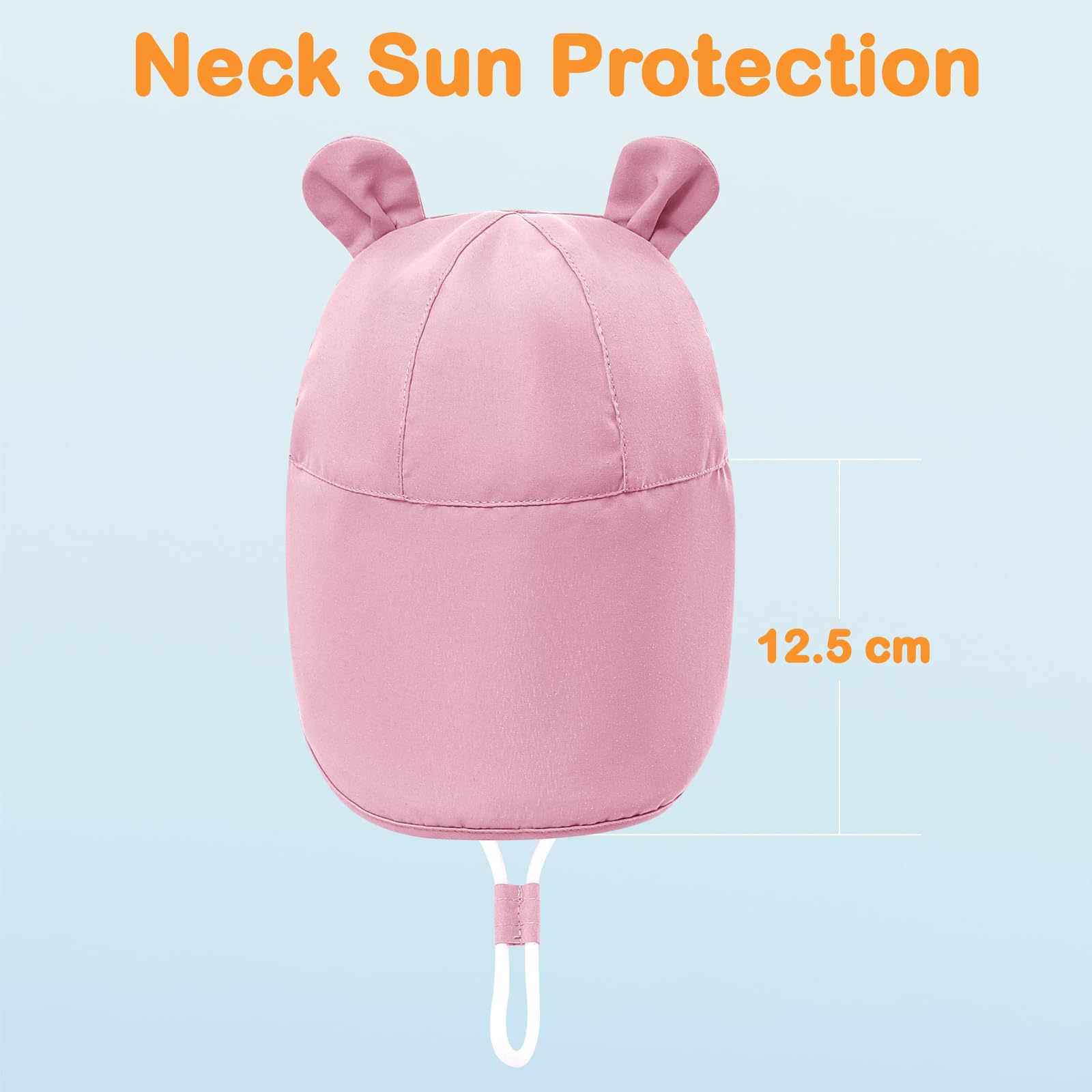 MK MATT KEELY 2 PCS Sombrero de Sol Bebé Gorro de Playa Protección UV Verano Niños Niñas con Protección de Cuello