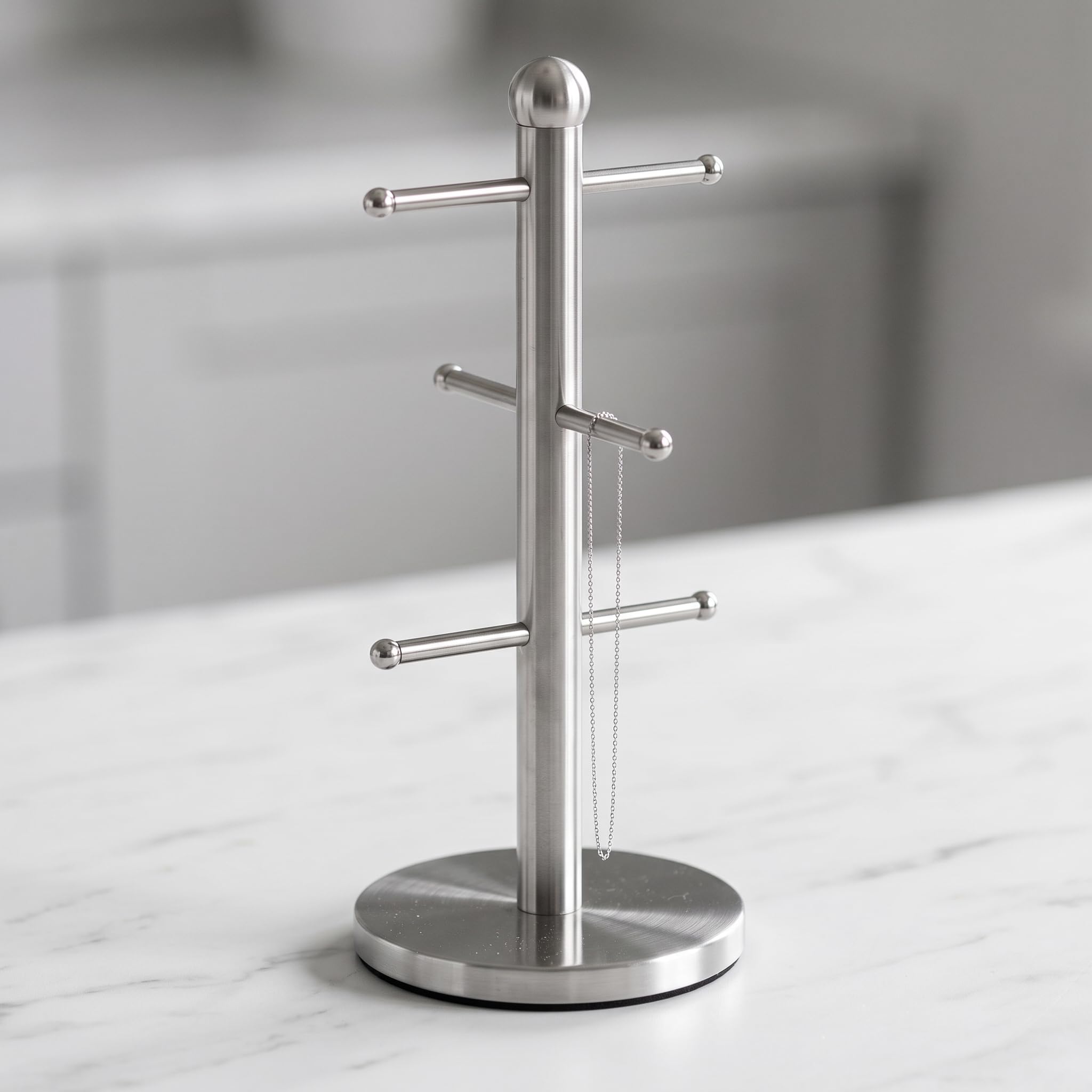 Organizer Gioielli e Porta Collane Verticale in Metallo, Espositore Gioielli per Accessori Capelli