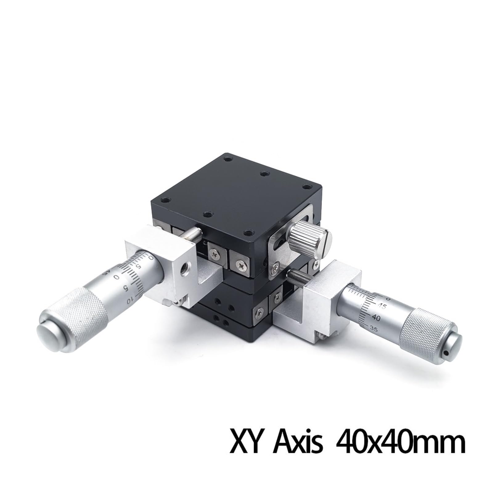 Tavoli di Lavoro XY con micrometro a manopola 40x40mm, tavola Scorrevole con Guida a Slitta, Modello LGY40-R LGY40-L (LGY40-L)