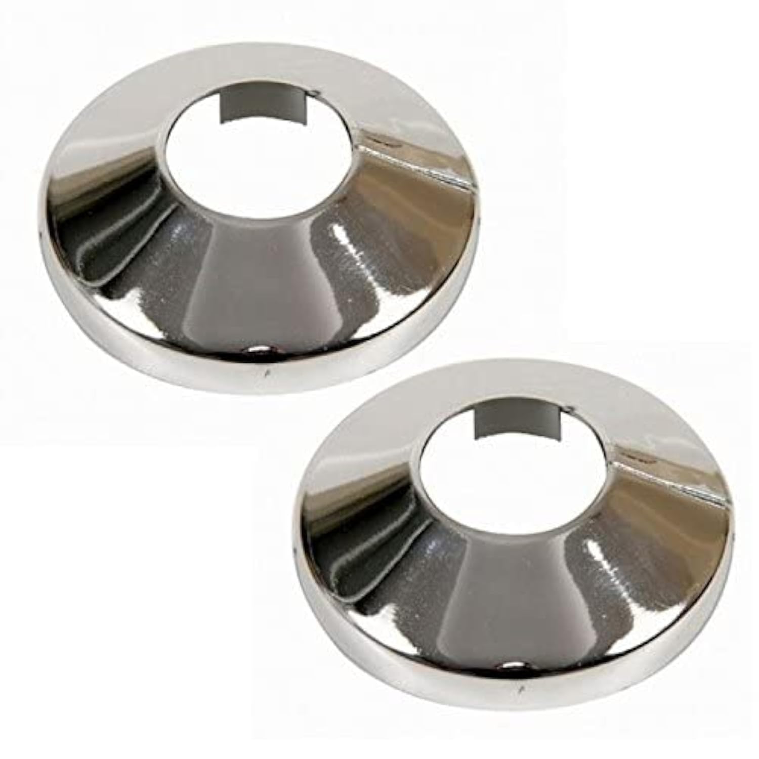 Pepte Rose Plumbing4home 2X Pieces Chromed Pvc Plastic Radiator Pipe Cover Collar 18Mm Diameter